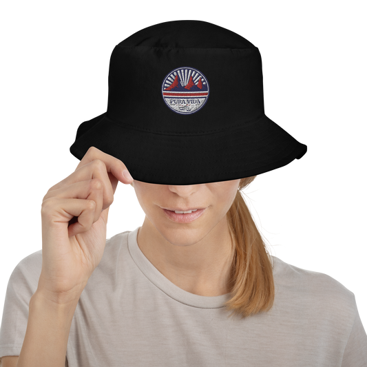 Embroidered BLACK I Pura Vida Roasting Co. Bucket Hat