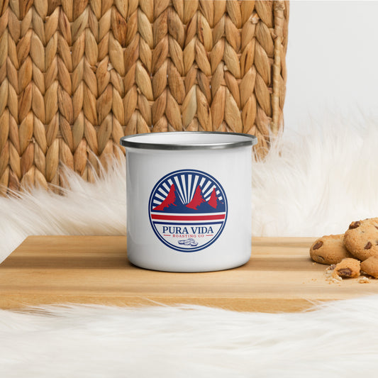 Pura Vida Roasting Co. Enamel Mug